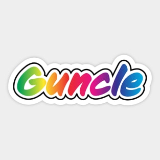 Gay Uncle T-Shirt | Guncle | Uncle Gift | Fun Uncle | Unisex - Men & Women's Tee | LGBT shirts Sticker